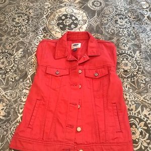 Old navy coral denim jacket